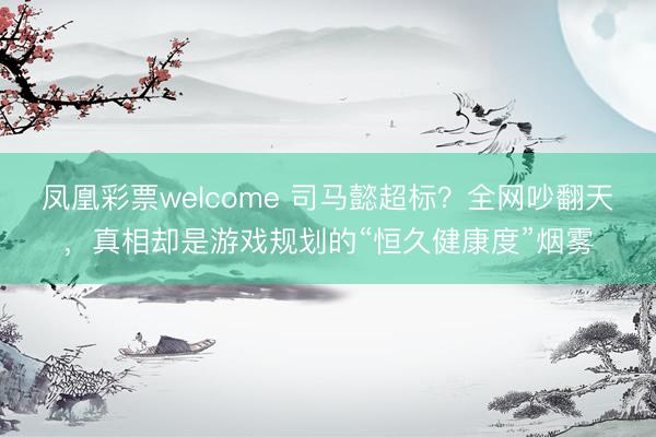凤凰彩票welcome 司马懿超标？全网吵翻天，真相却是游戏规划的“恒久健康度”烟雾