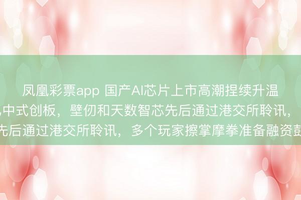凤凰彩票app 国产AI芯片上市高潮捏续升温，摩尔线程、沐曦股份已中式创板，壁仞和天数智芯先后通过港交所聆讯，多个玩家擦掌摩拳准备融资彭胀