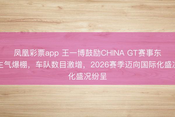凤凰彩票app 王一博鼓励CHINA GT赛事东说念主气爆棚，车队数目激增，2026赛季迈向国际化盛况纷呈