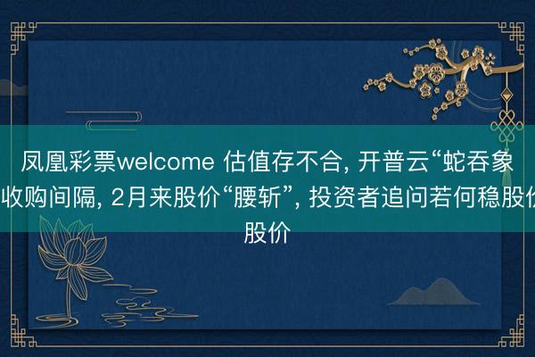 凤凰彩票welcome 估值存不合， 开普云“蛇吞象”收购间隔， 2月来股价“腰斩”， 投资者追问若何稳股价