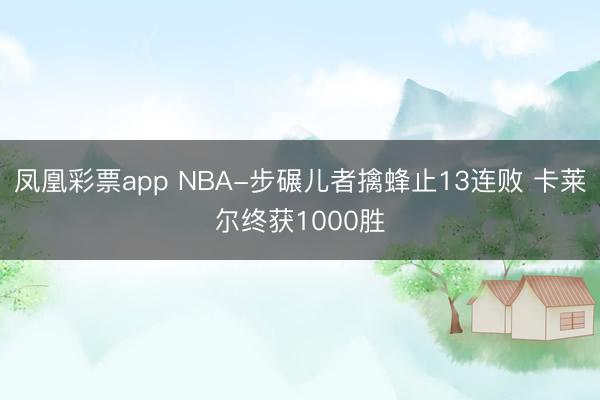 凤凰彩票app NBA-步碾儿者擒蜂止13连败 卡莱尔终获1000胜