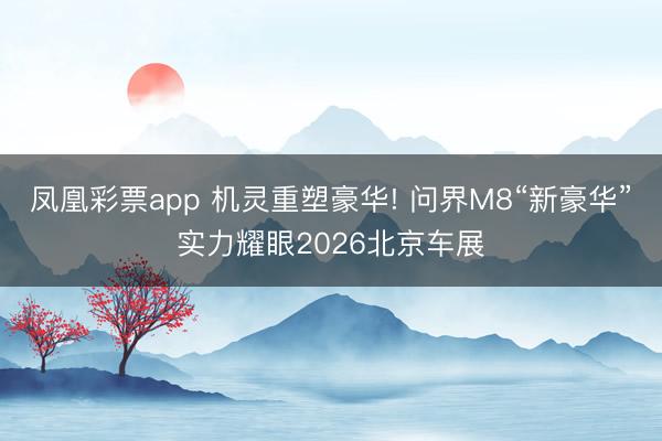 凤凰彩票app 机灵重塑豪华! 问界M8“新豪华”实力耀眼2026北京车展